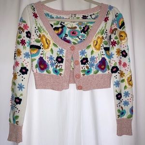 Embroidered Small Misty Cardigan
